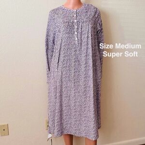 Aria Women’s Long Sleeve Stretch Velour Sleepwear Nightgown